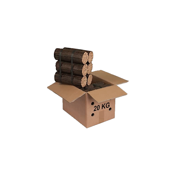 12 Bûches de jour Bois compressé en carton