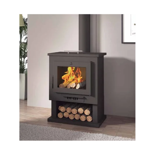 Poêle à bois chauffe plat - FIREMATIC Utha 11 kW