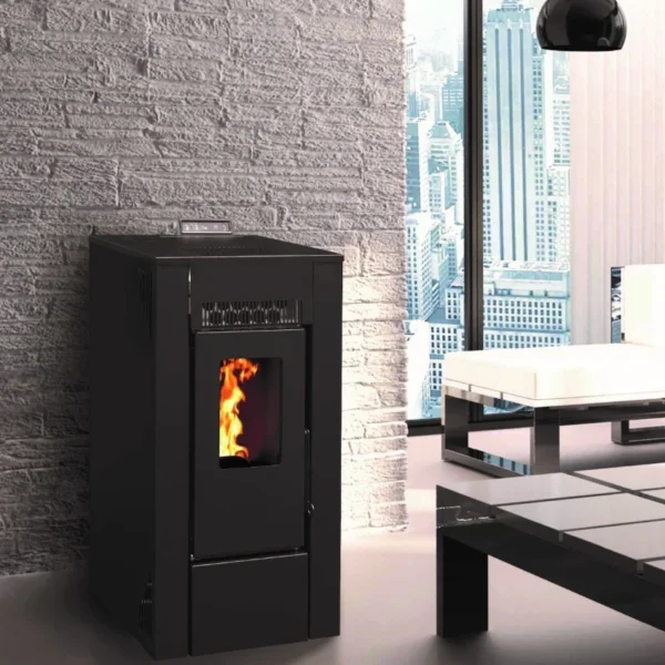 Poêle à Granulés Etanche - EMAFLAM DALA Noir - 7,92 kW